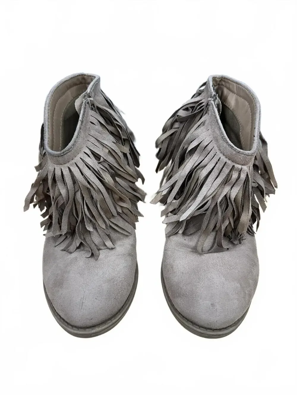 Fringe‎ Suede Ankle Boots Boho Chic Style
